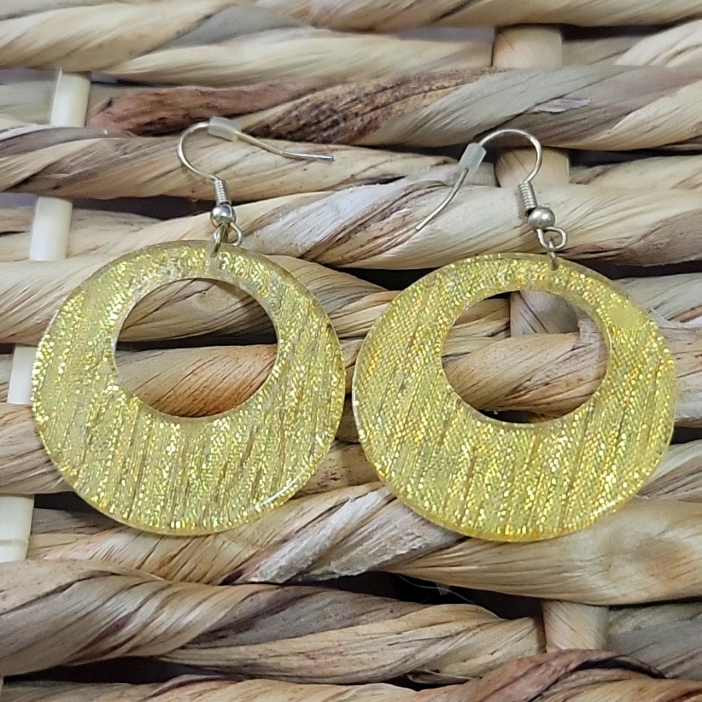 Gold earrings